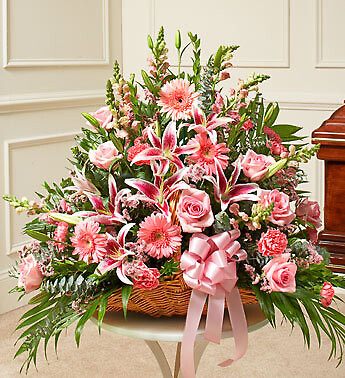 Thoughts and Prayers Fireside Basket - Pink